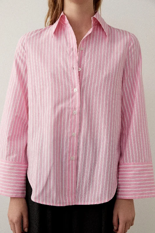 BLANCA Womens Fern Shirt Pink/White Stripe