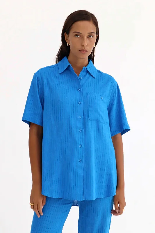 BLANCA Womens Genevieve Shirt Blue