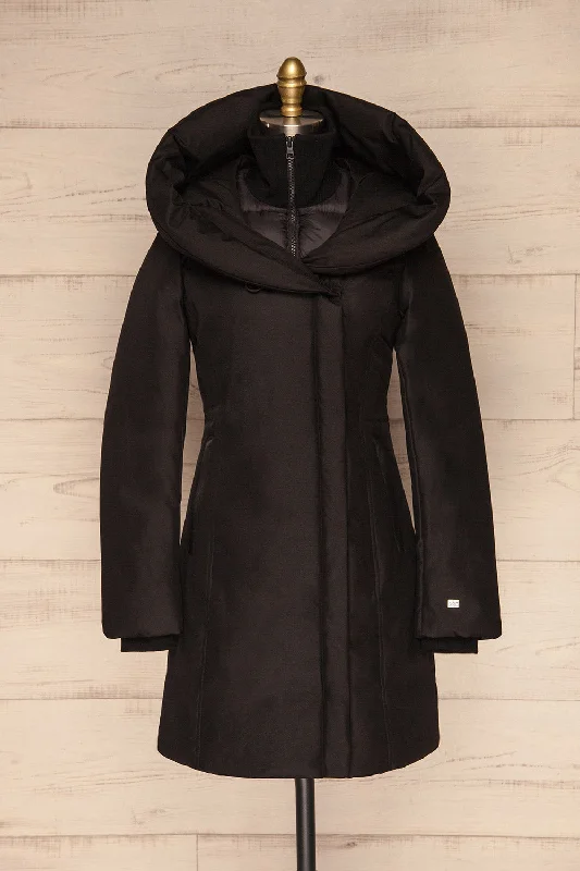 Camelia Black | Black Quilted Parka