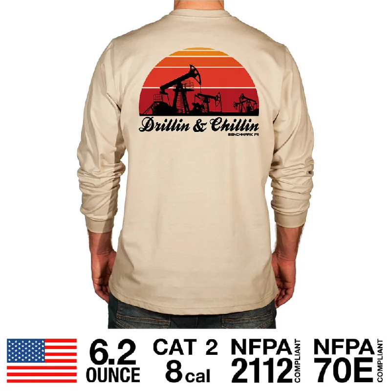 "Drillin and Chillin" Flame Resistant Shirt