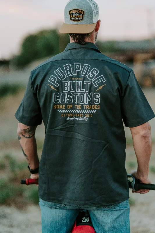 Dickies X PB: Customs Work Shirt, Charcoal