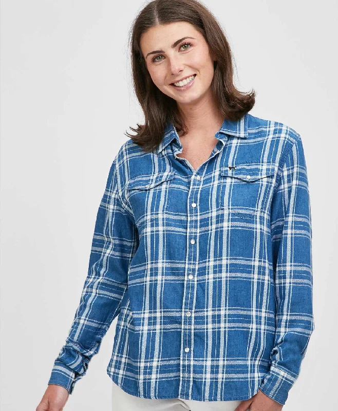 Ladies Swift Plaid Longsleeve Shirt