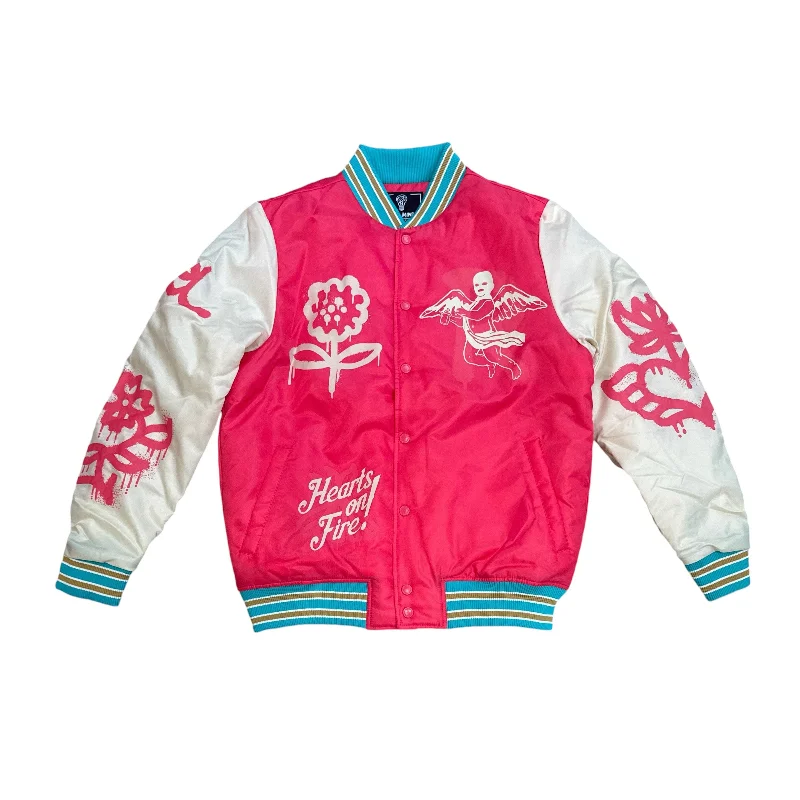 Rebel Minds Angel Wing Puff Jacket (Pale Pink)