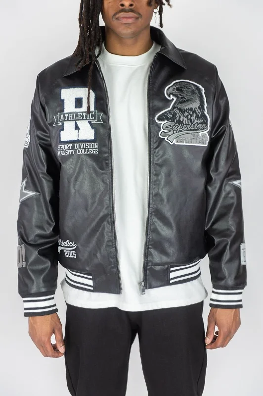 Rebel Minds USA Eagle PU Jacket