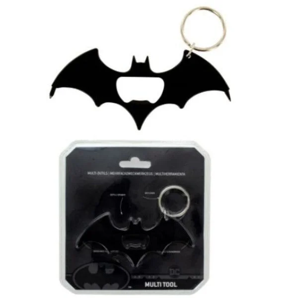 Batman Logo Multi-Tool Bottle Opener Keychain with Screwdriver