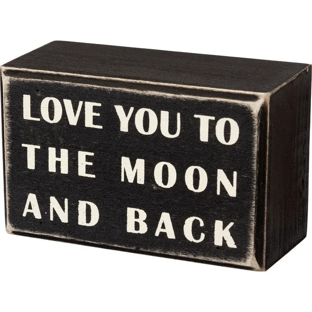 Wood Sign - Love You To The Moon And Back