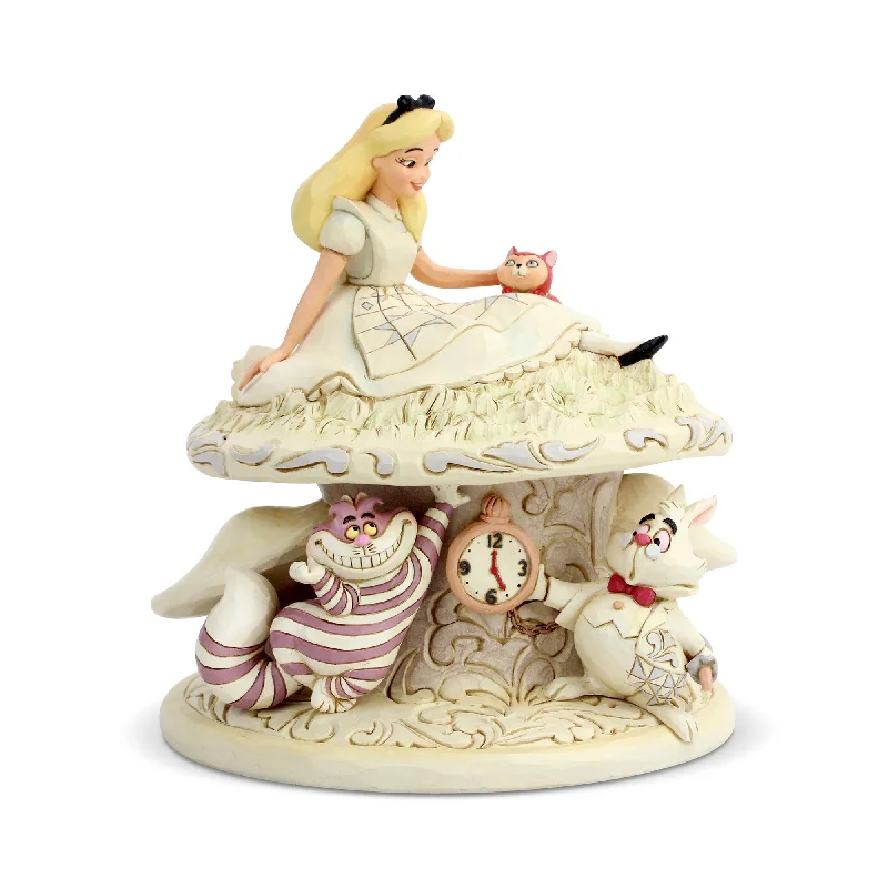 Disney Jim Shore Alice in Wonderland in Woodland White