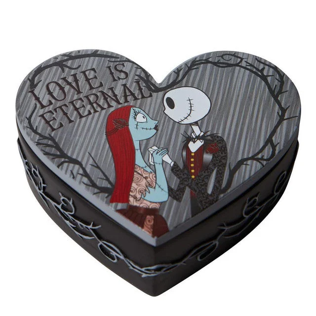 Disney Showcase The Nightmare Before Christmas Jack and Sally Trinket Box Love is Eternal