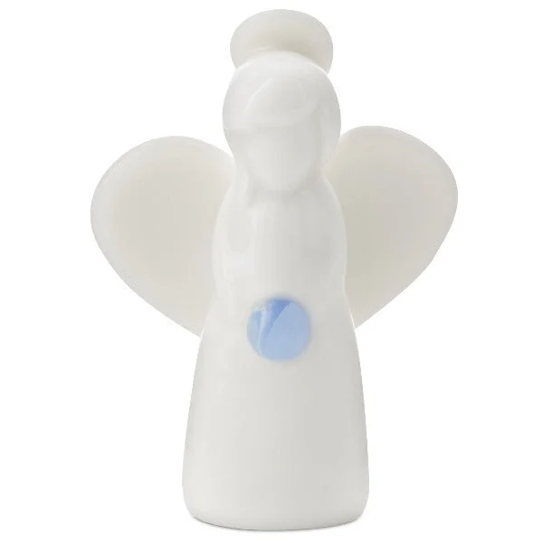 Hallmark Blue Lace Agate Angel of Peace Mini Angel Figurine, 2"