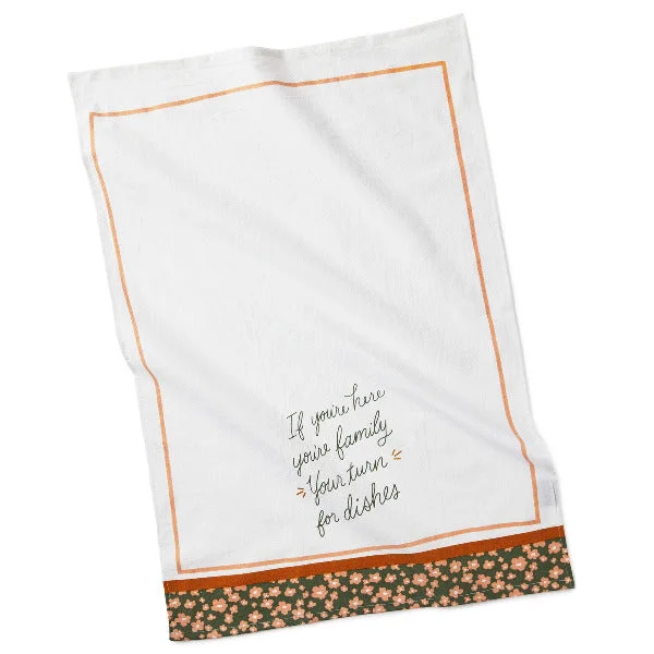 Hallmark Your Turn for Dishes Tea Towel