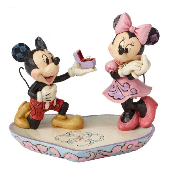 Jim Shore Mickey Proposing to Minnie Ring Dish