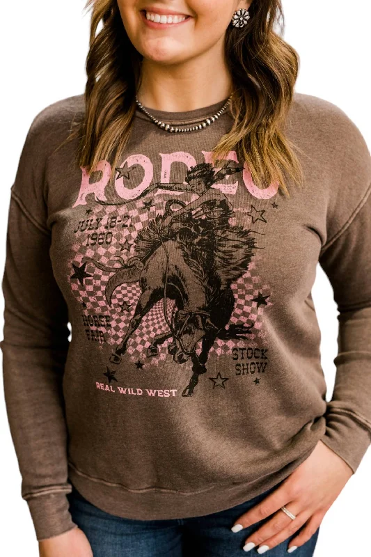 Cress Rodeo Sweatshirt In Brown