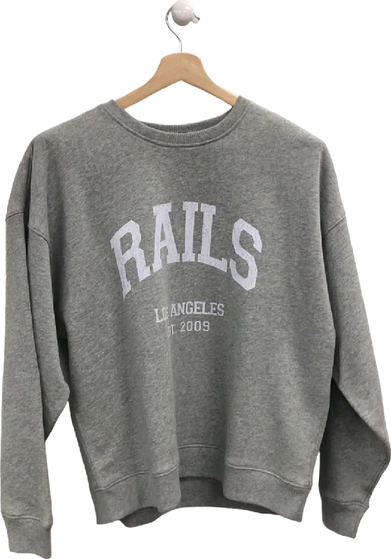 Rails Grey Los Angeles Est 2009 Sweatshirt UK M