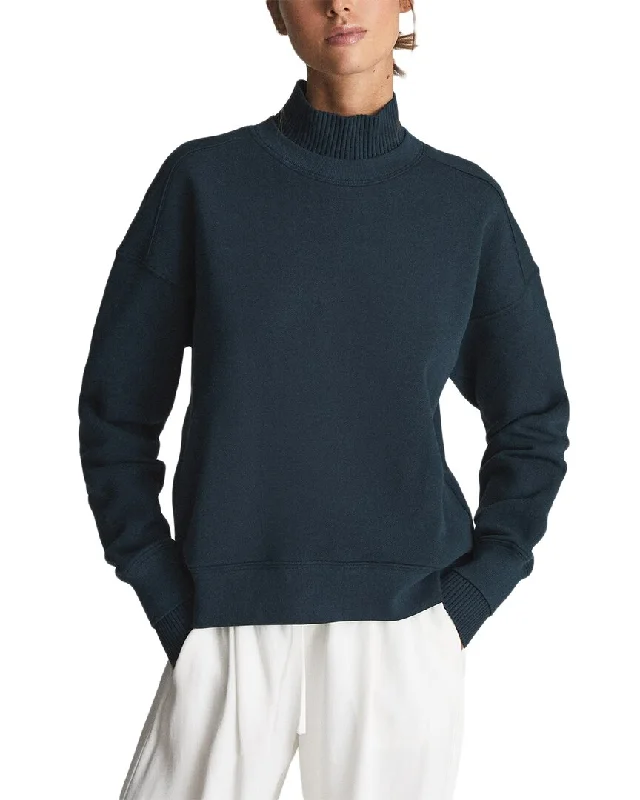 Reiss Regan Rib Trim Jersey Sweatshirt