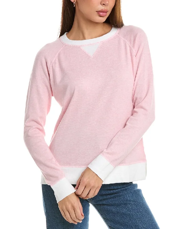 Forte Cashmere Contrast Trim Cashmere-Blend Sweatshirt