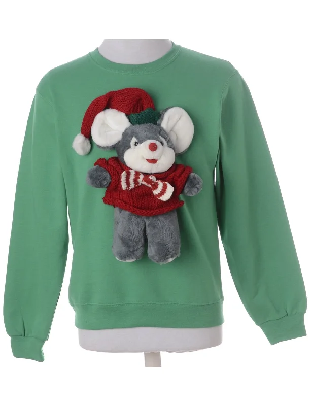 Label Novelty Christmas Sweatshirt