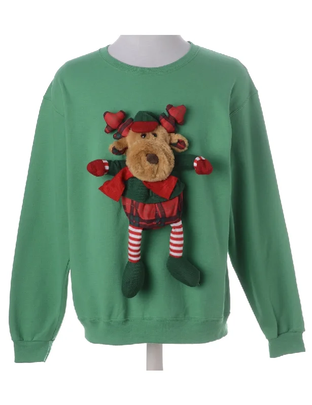 Label Novelty Christmas Sweatshirt