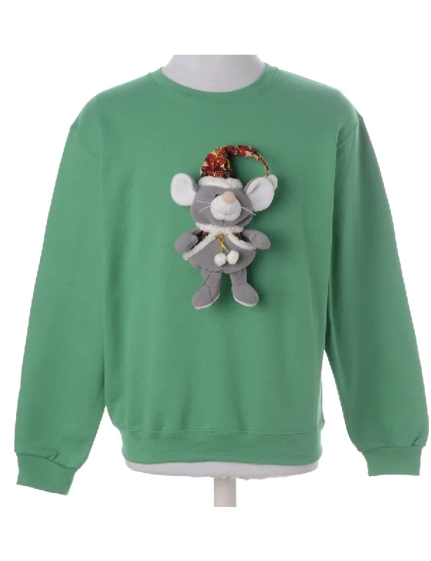 Label Novelty Christmas Sweatshirt