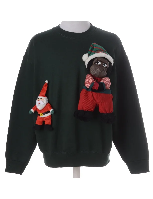 Label Novelty Christmas Sweatshirt