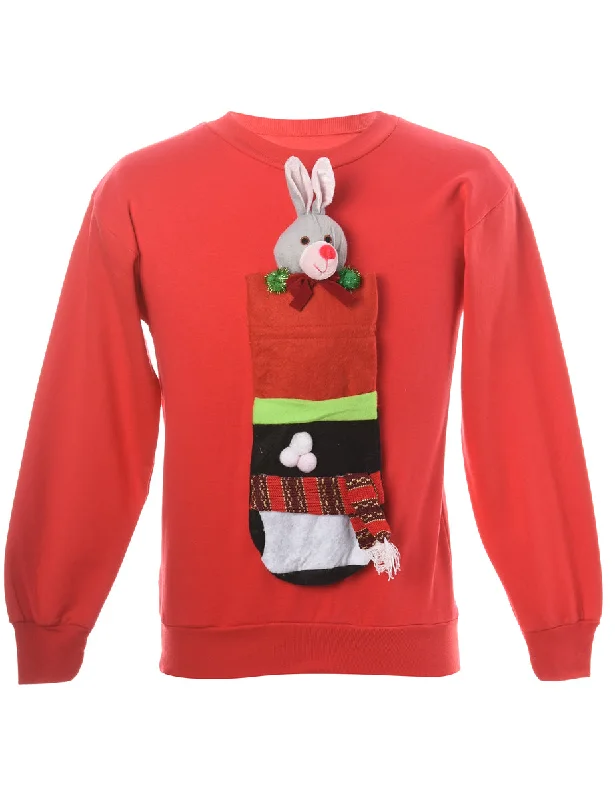 Label Novelty Christmas Sweatshirt