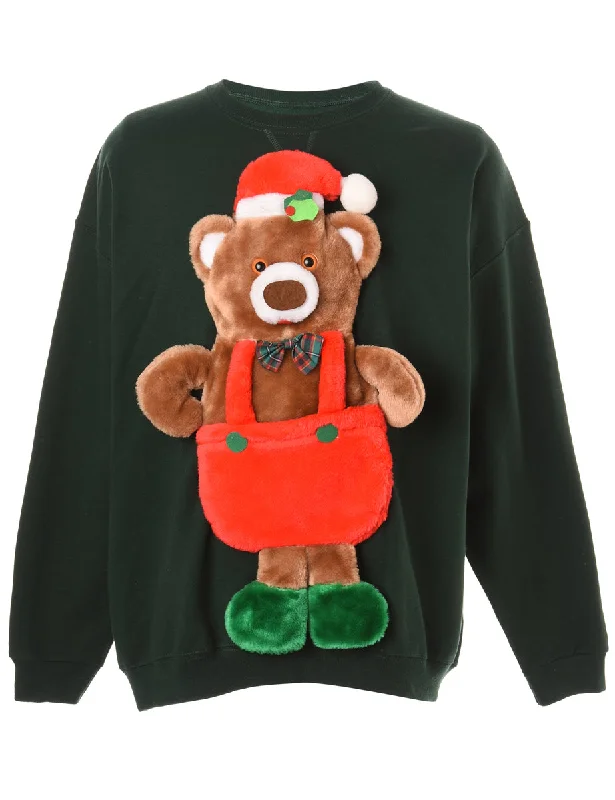 Label Novelty Christmas Sweatshirt - XL