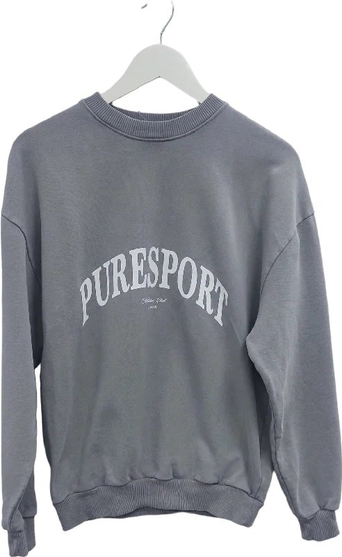 Puresport Grey Running Club Sweatshirt UK M