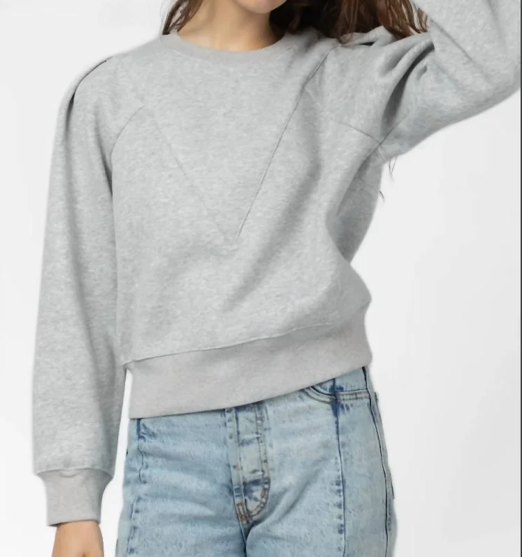 Simone Sweatshirt In Heather Grey