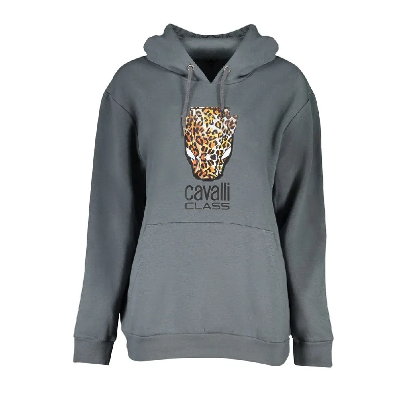 Cavalli Class Elegant Hooded Fleece Sweatshirt in Women's