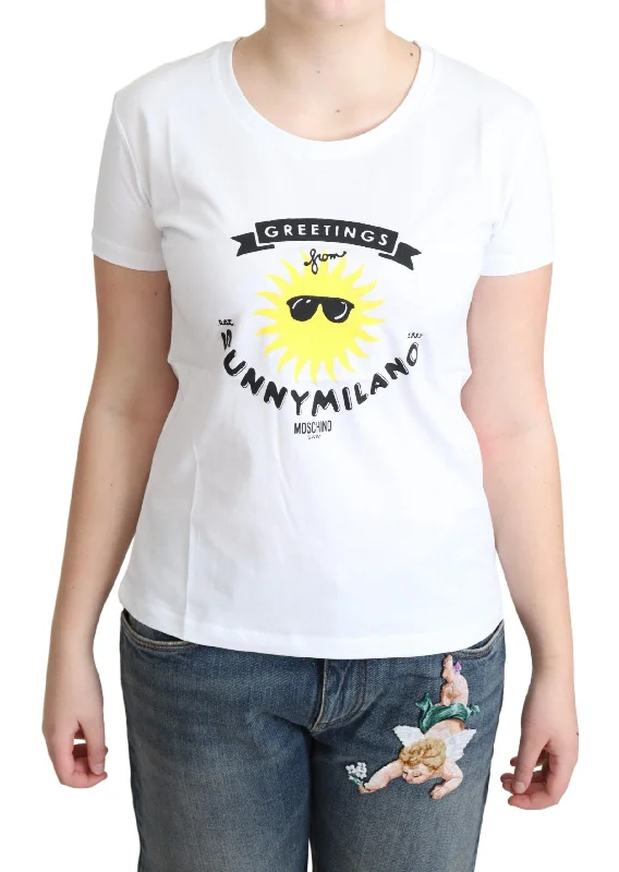 Moschino  Cotton Sunny Milano Print Women's T-shirt