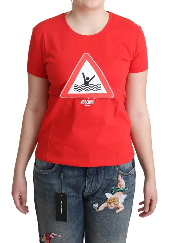 Moschino  Cotton Swim Graphic Triangle PrintWomen's T-shirt