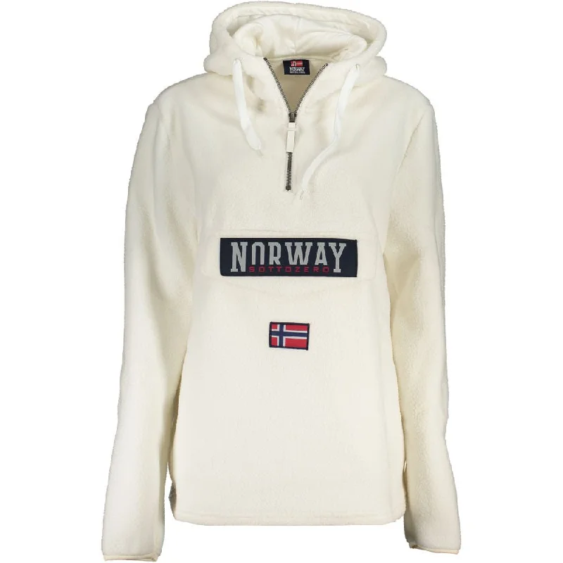 Norway 1963 Chic  Half-Zip Hooded Women's Sweatshirt