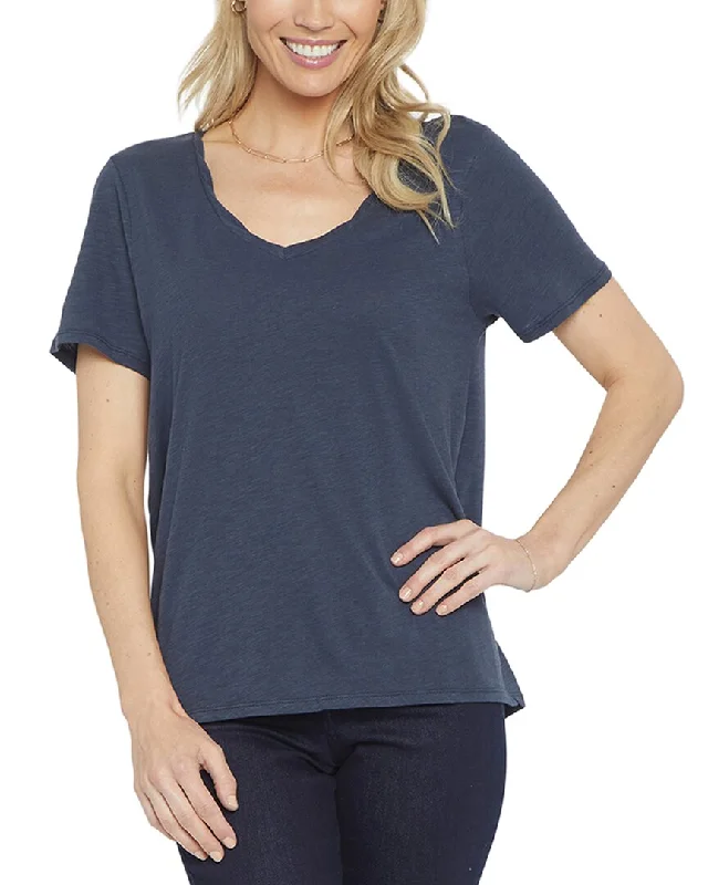 NYDJ A-Line Twist V-Neck T-Shirt