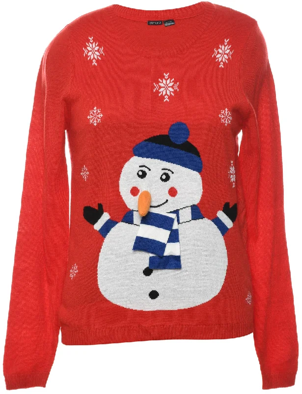 Snowman Christmas Jumper - S