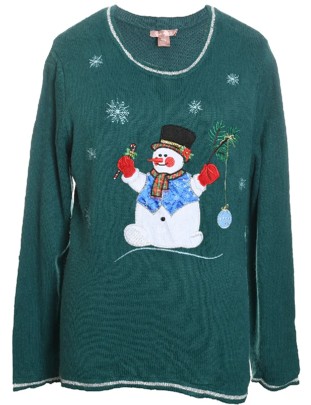 Snowman Christmas Jumper - XL