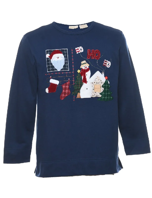 Snowman Christmas Sweatshirt - S