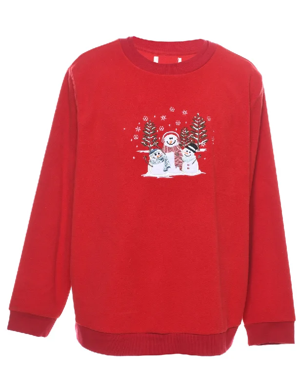 Snowman Christmas Sweatshirt - XL