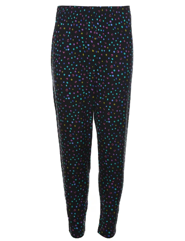 Spot Printed Trousers - W24 L28