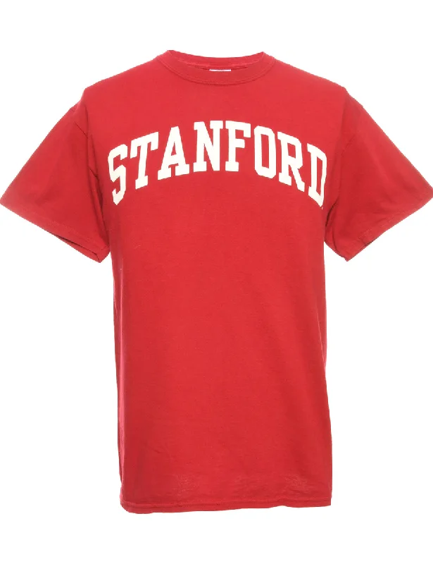 Stanford Red Printed T-shirt - M