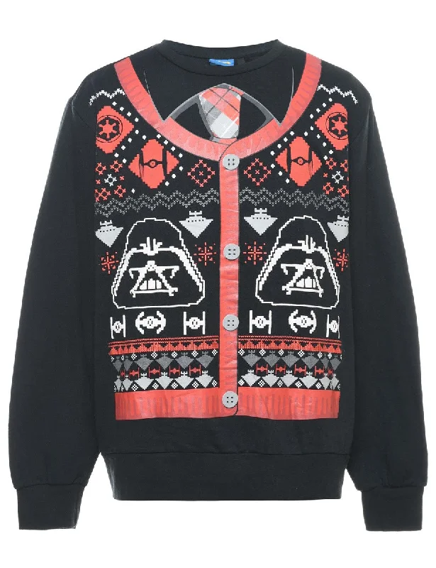 Star Wars Black Christmas Sweatshirt - M