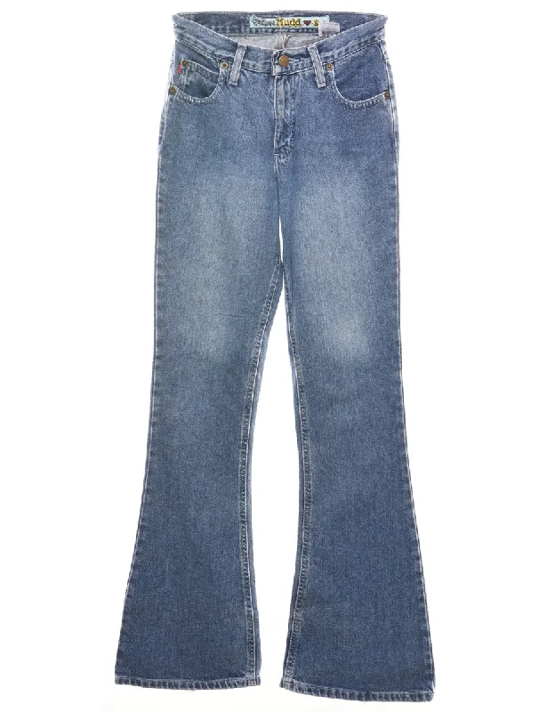 Stonewash Flared Jeans - W24 L34