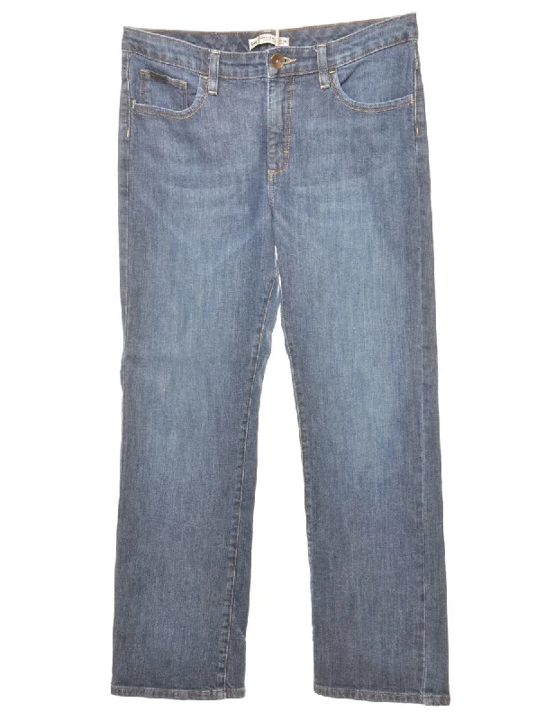 Straight-Leg Medium Wash Lee Jeans - W32 L29