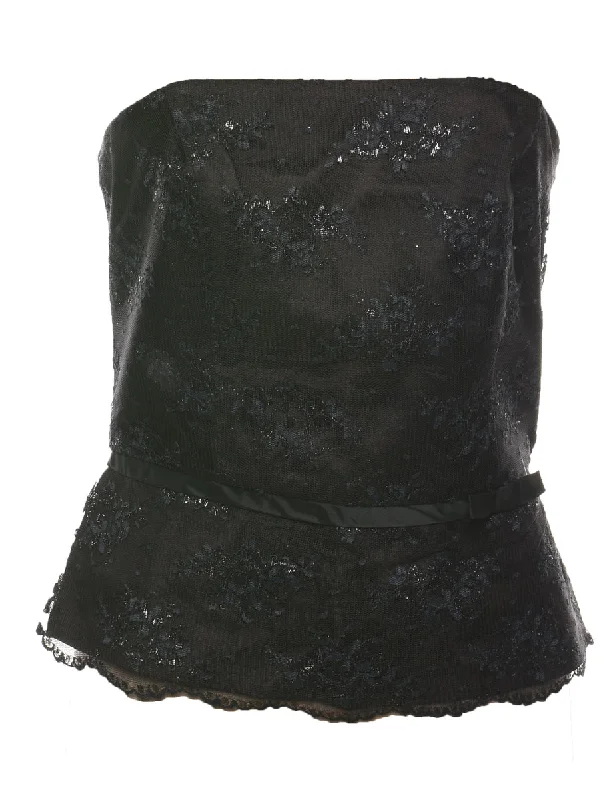 Strapless Lace Party Top - S