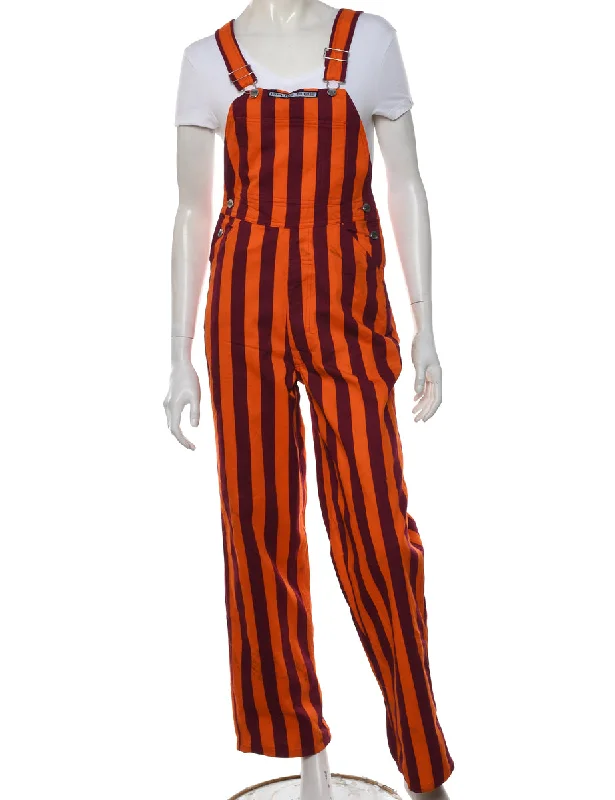 Striped Pattern Dungarees - W30 L30