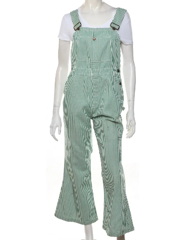 Striped Pattern Dungarees - W32 L28