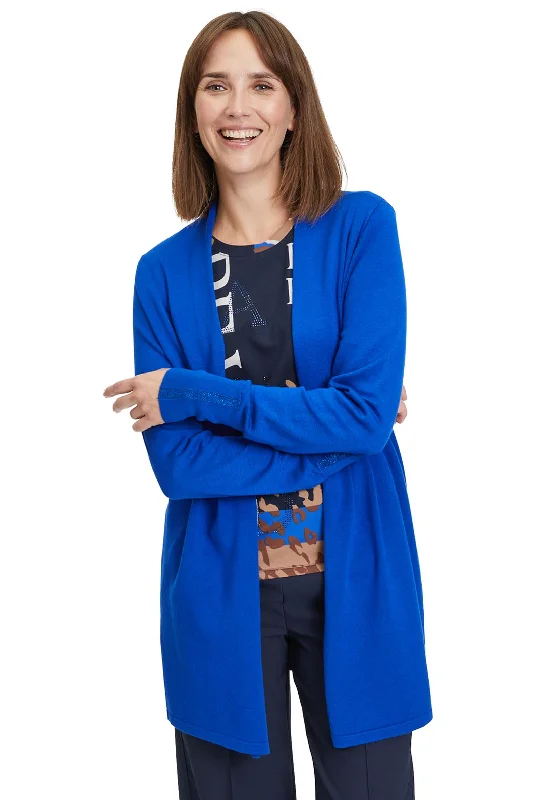 Betty Barclay Fine Knit Open Cardigan, Adria Blue