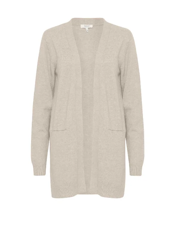 b.Young Nonina Open Front Cardigan, Beige