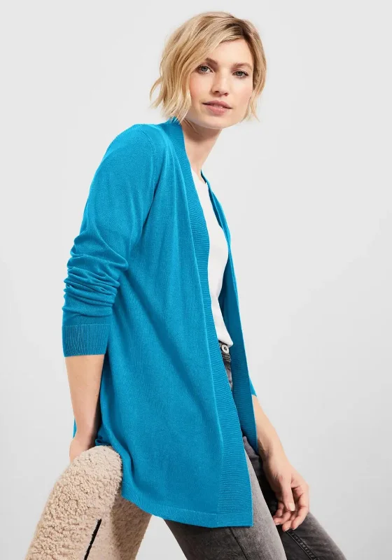 Cecil Open Mid Length Cardigan, Club Blue