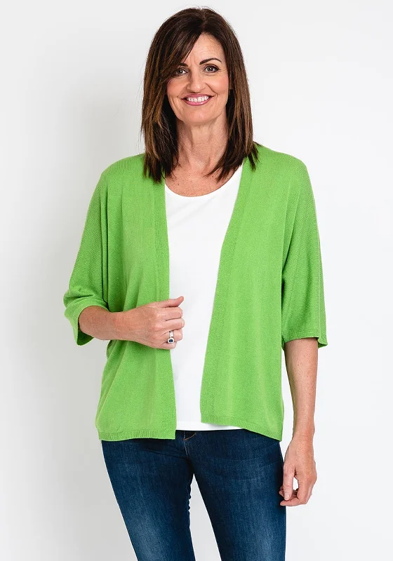 Convertible cardiganThe Serafina Collection One Size Batwing Open Fine Cardigan, Green