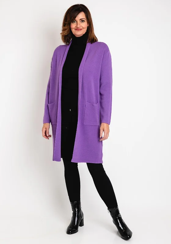 Lace cardiganSerafina Collection Light Weight Open Cardigan, Violet