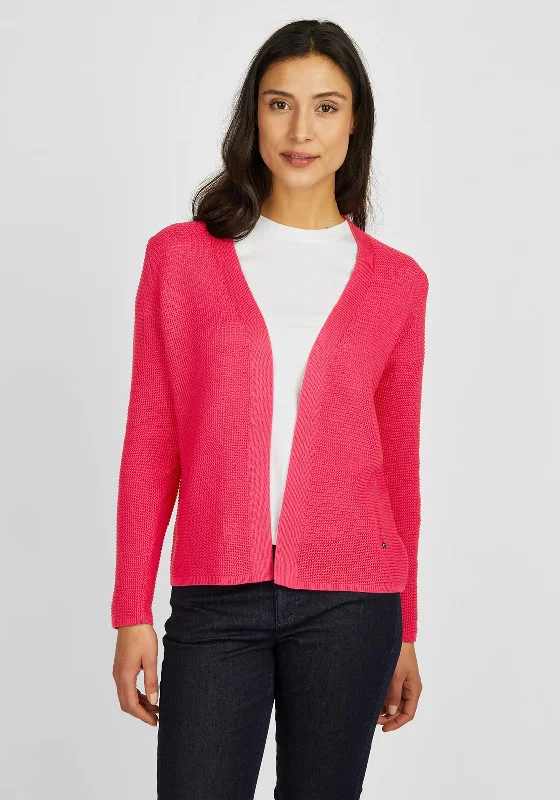 Cotton cardiganRabe Ajour Open Knit Cardigan, Pink